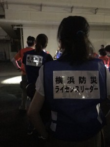 夜間防災訓練　地域防災拠点運営委員会集合
